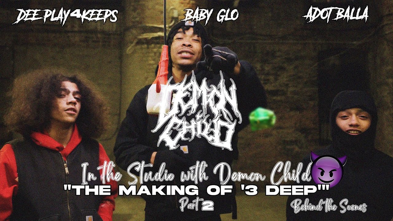 Dee Play4Keeps, Baby Glo, & Adot Balla Studio Vlog (with DEMON CHILD™) 😈 Pt.2