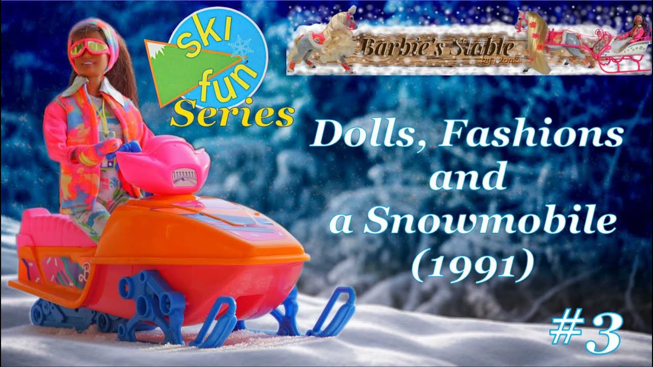 Barbie Ski Fun Series - Dolls, fashions and a snowmobile - part 3