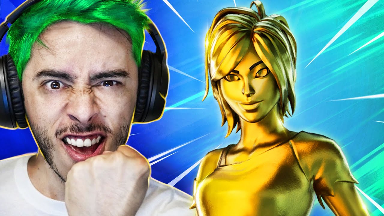 JOGUEI COM A TNTINA DE OURO! - Fortnite