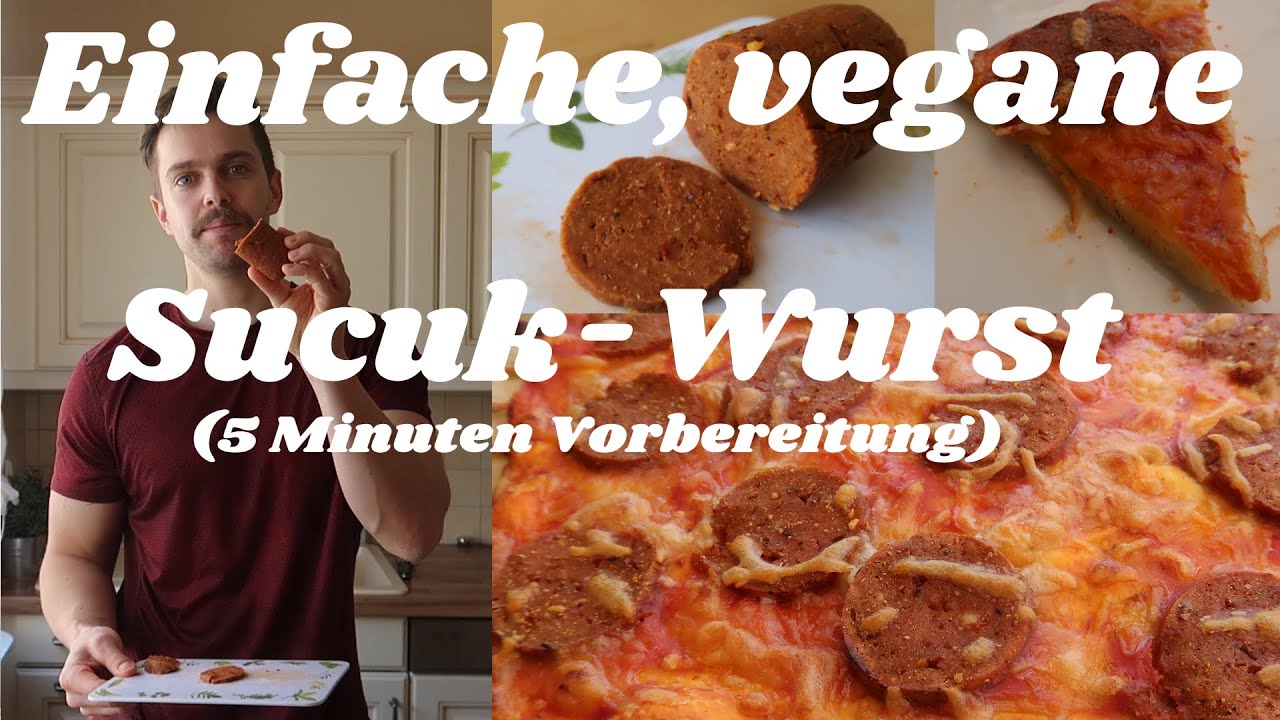 Einfache, leckere vegane Sucuk-Wurst aus Seitan / Pepperoni-Wurst - NUR 5 Minuten Vorbereitung!