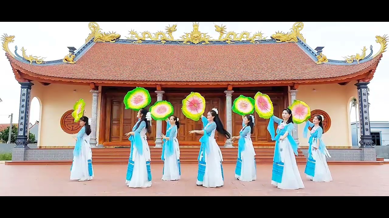 MÚA HOA TÂM DÂNG PHẬT / LỄ KHÁNH THÀNH ĐỀN MỤC ĐỒNG .