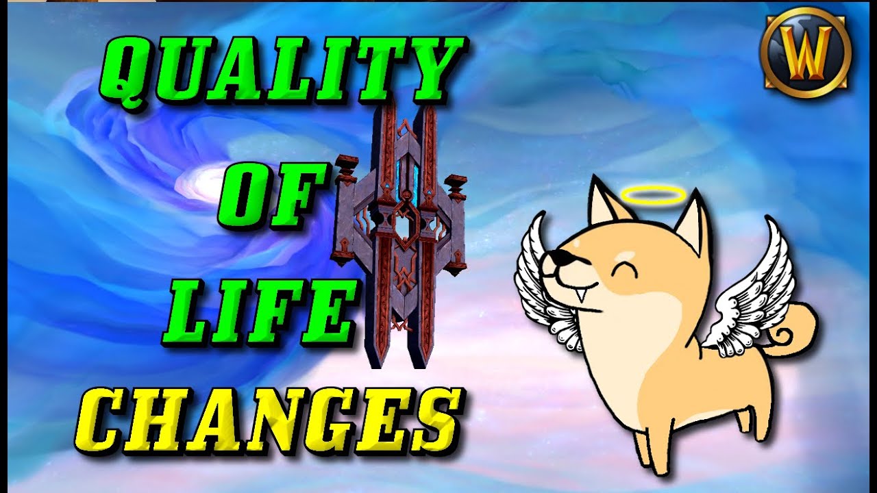 Shadowlands/Pre Patch: Quality of Life Changes Coming for Character Customization, UI and Questing!