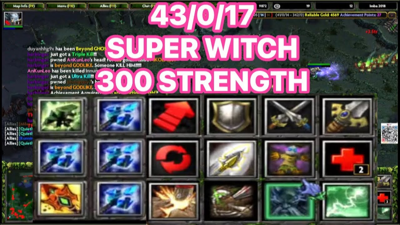 SUPER WITCH 300 STRENGTH - DOTA IMBA VN #aomacanada #dotaimba #dota1 