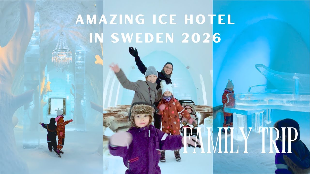 北極圏の旅🇸🇪アイスホテルに感動！オーロラの見えるホテル、サウナ、サーミの歴史と野生のトナカイ、子連れ旅