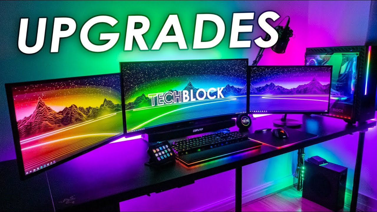 Gaming Setup Upgrades! - Triple Monitor Gaming Setup