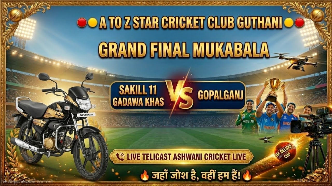 🔴🏆 UP बिहार महा संग्राम 2026 🏏 🔴 SAKIL 11 GADHWA KHAS 🆚️ GOPALGANJ || Final मुकाबला  || hf
