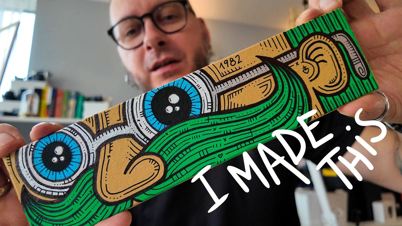 I'm painting my first street art project on a clay tile &ndash; come draw with me!