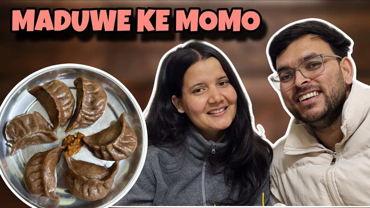 Maduwe (Ragi) ke momo ki recipe 🥟🥟. Janiye humne ghar par hi kaise bnaye aata momo.
