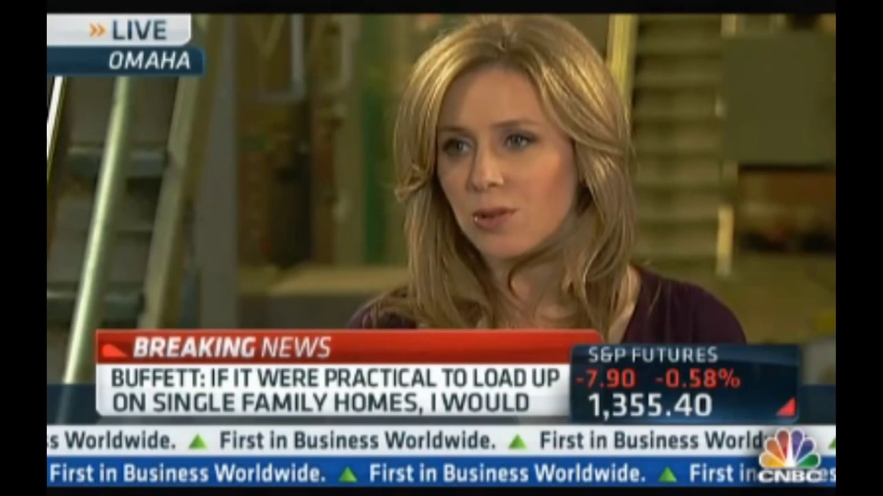Warren Buffett on CNBC - WHY INVESTING IN REAL ESTATE