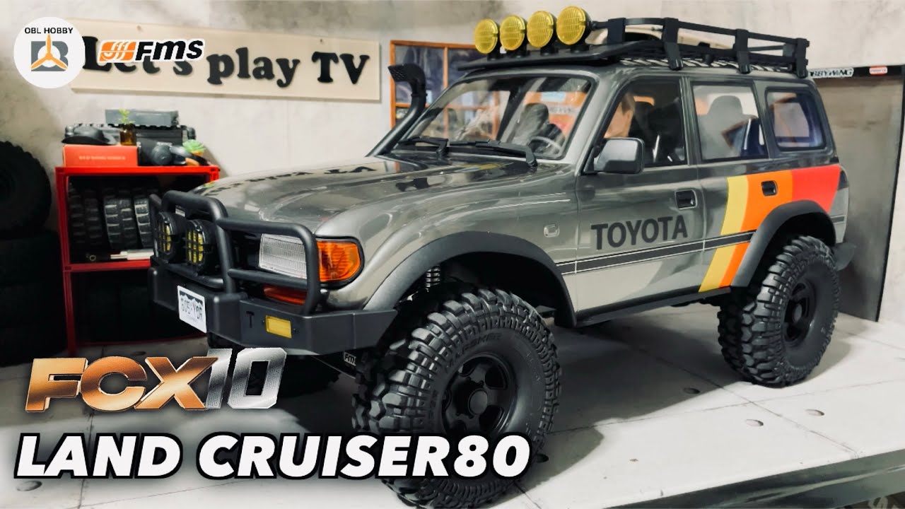 1/10スケール【fms FCX10 landcruiser80】レビュー＆シェイクダウン