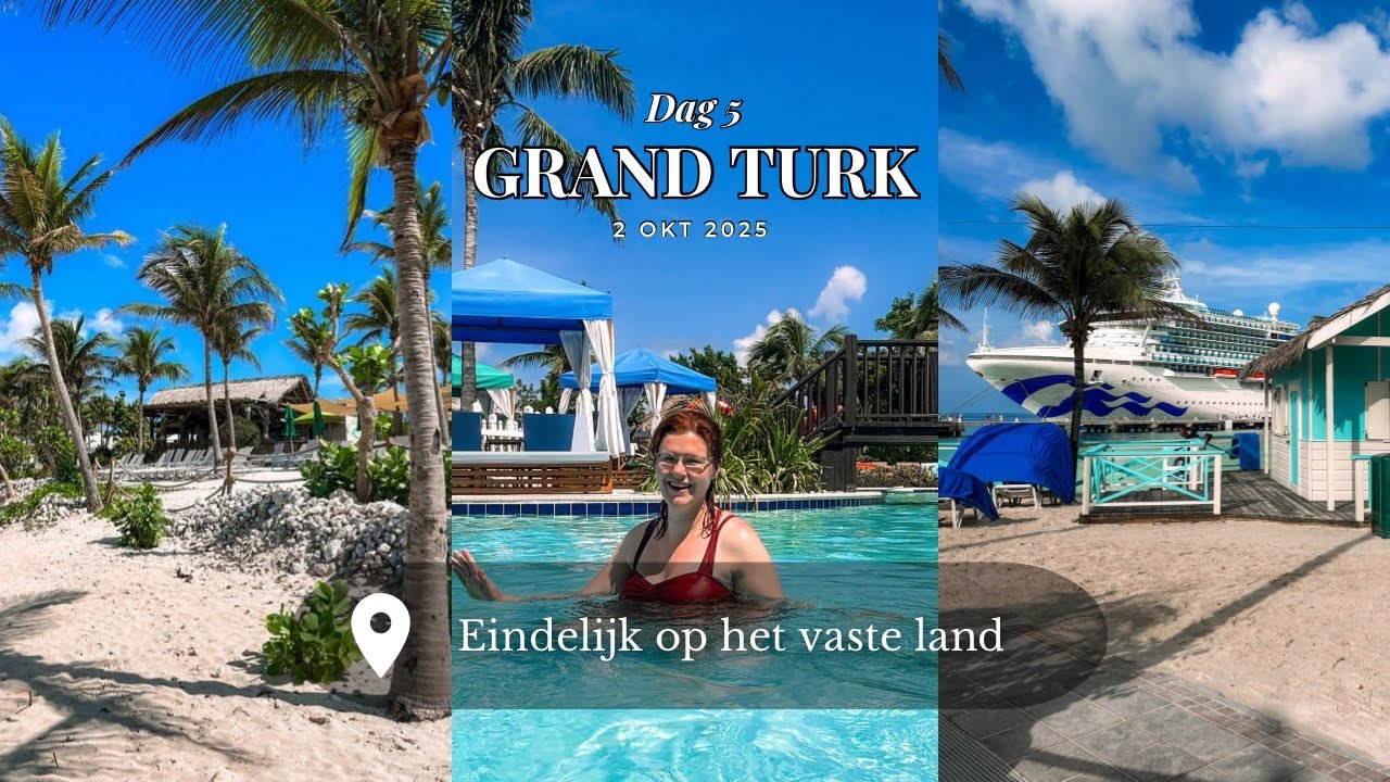 Soloreis dag 5 | Eindelijk op Grand Turk, vissen eten geven, tropisch zwembad en Starbucks