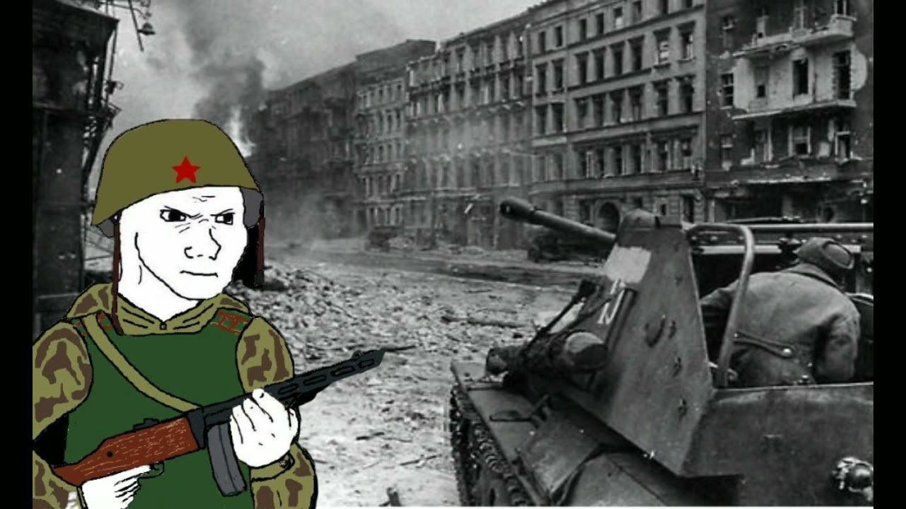 Sacred War but you're in the Battle of Berlin pushing germany in to the Reichstag