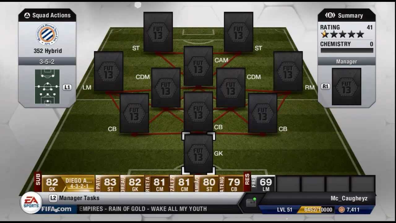 Fifa 13 | Hybrid Squad Builder - Ft 88 RATED PLAYER