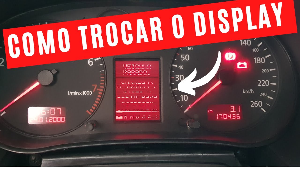 AUDI A3 - Como trocar o display LCD do painel da Audi em casa