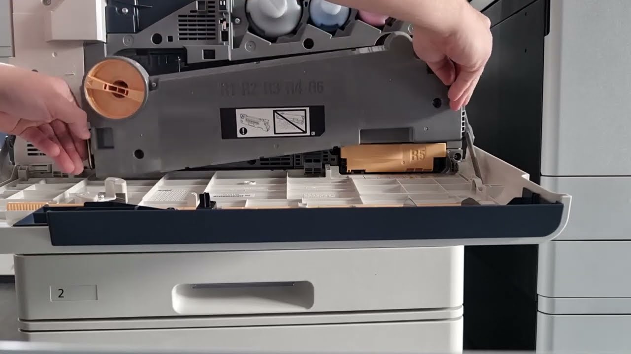 Replace Drum and Developer Unit on Xerox Altalink C8130 C8145 C8170 tutorial repair