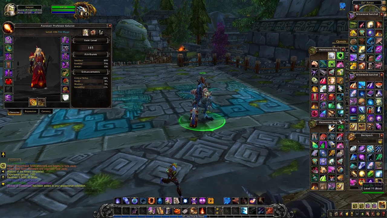 Wow Zul Aman Solo ~ Horde Fire Mage