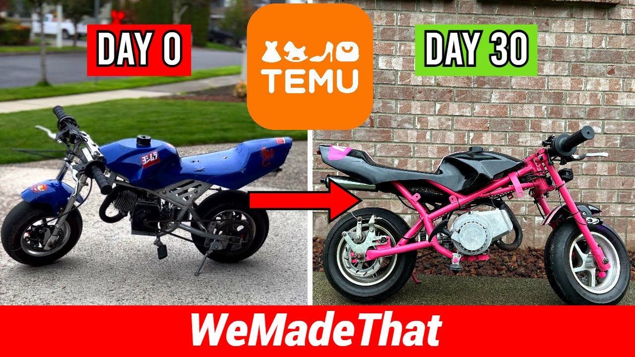 Giving the World's SMALLEST Mini Bike a TEMU Overhaul!