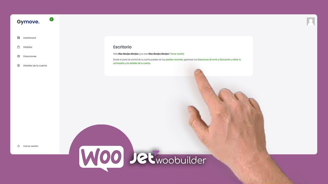 NUEVA PÁGINA DE MI CUENTA EN WOOCOMMERCE