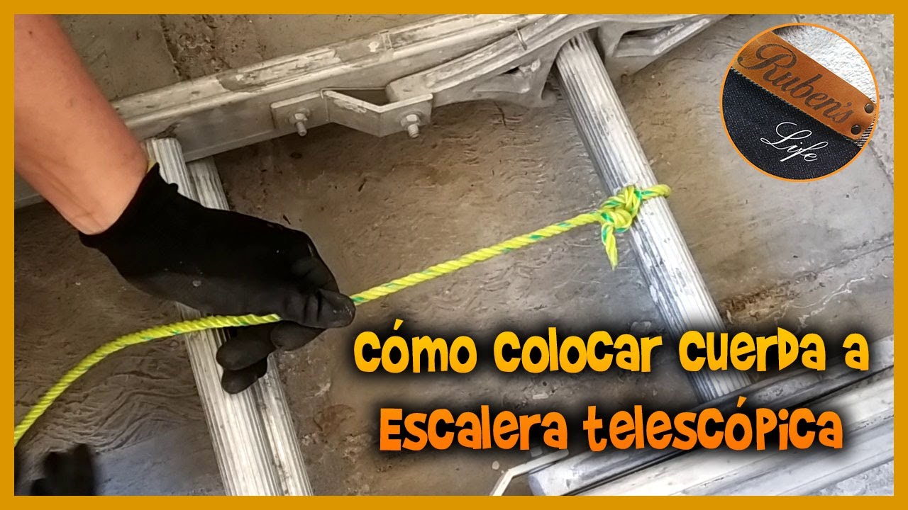 Cómo poner cuerda a escalera telescópica