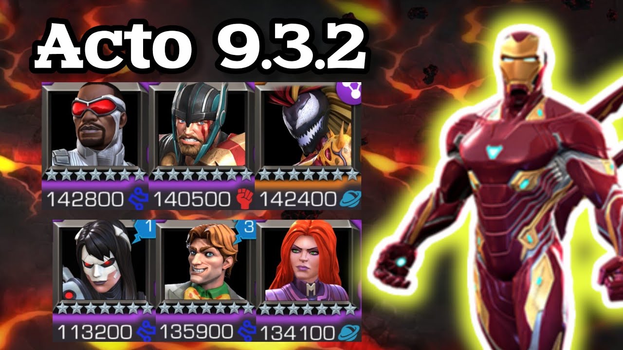 GUIA ACTO 9.3.2  | BOSS IRON MAN INFINITY WAR | MEJORES OPCIONES Y CONSEJOS