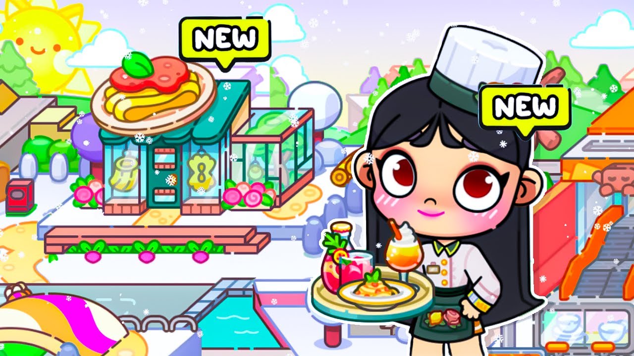 LA NOUVELLE MISE À JOUR DE LA NEIGE ET LE NOUVEAU FANCY RESTAURANT SUR AVATAR WORLD ! MISS QUEEN 👑