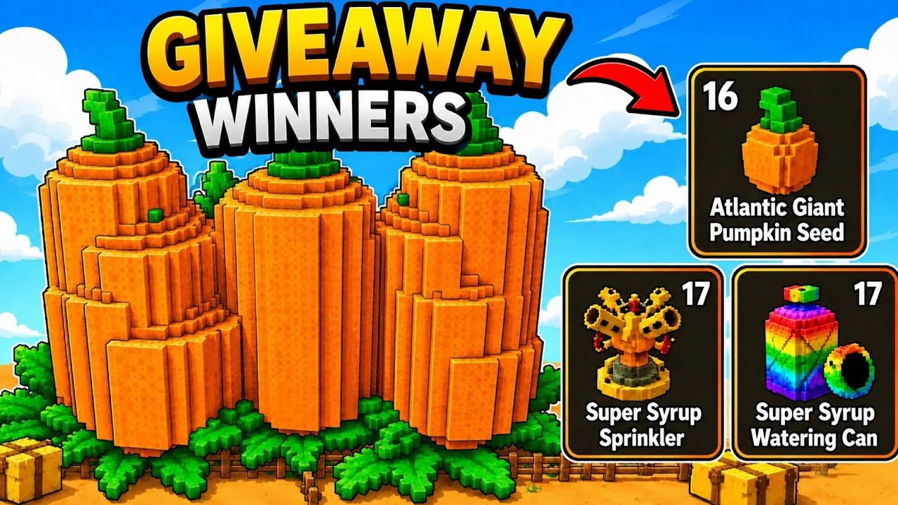 Giveaway winners 🏆 #growagarden2 @ASHIK_X_Roblox 