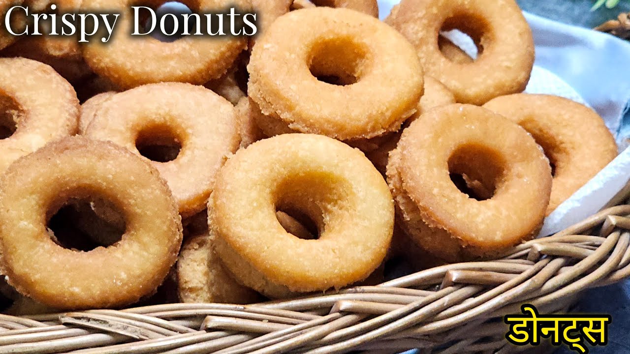 Golden Crispy Donuts | Christmas Sweets | Crispy Donuts Recipe | क्रिस्पी डोनट्स