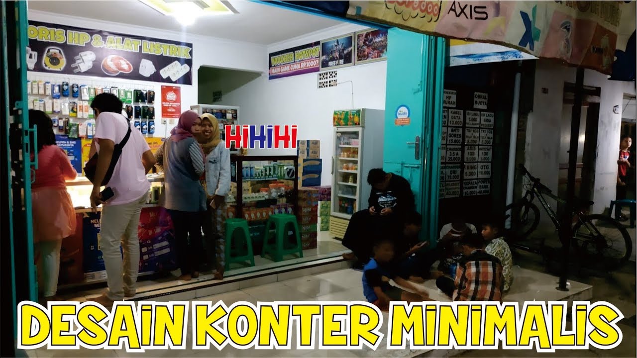 DESAIN KONTER PULSA MINIMALIS