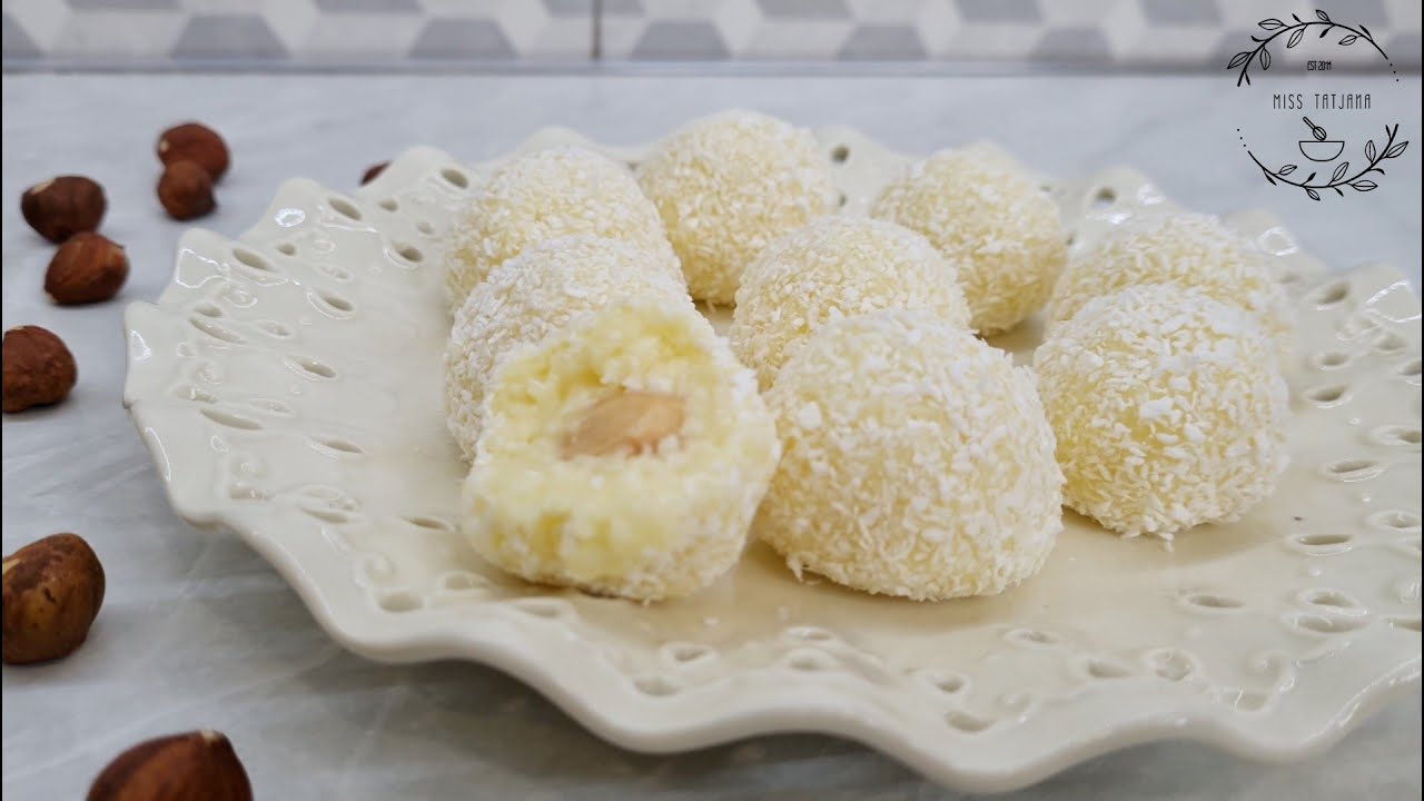 Rafaelo kuglice sa zamenom za mleko u prahu 🥥 Raffaelo coconut balls