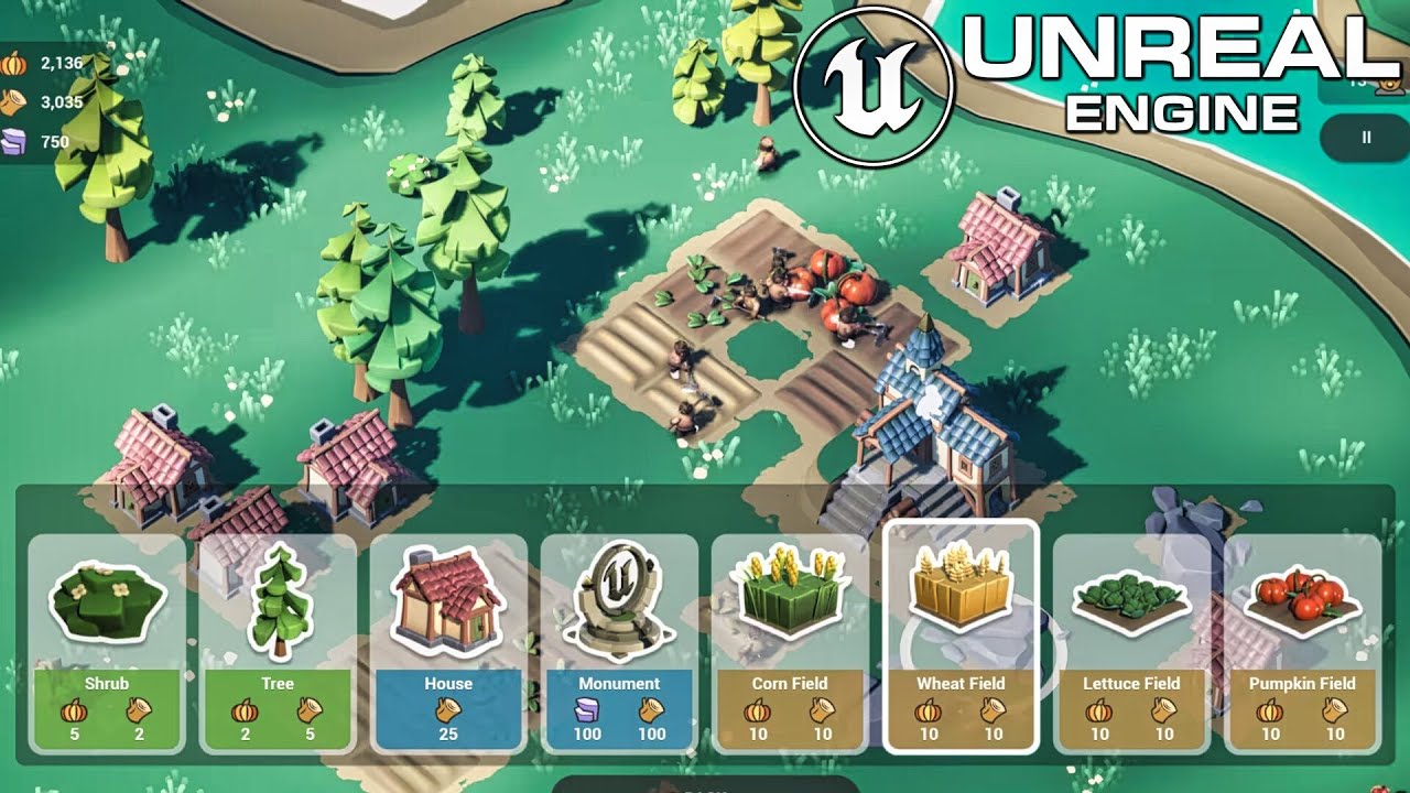 Unreal Engine Free RTS Project 'Cropout' Released