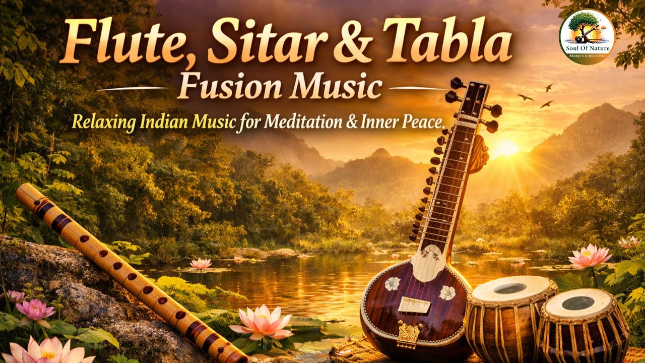 Flute, Sitar & Tabla Fusion Music | Relaxing Indian Music for Meditation & Inner Peace