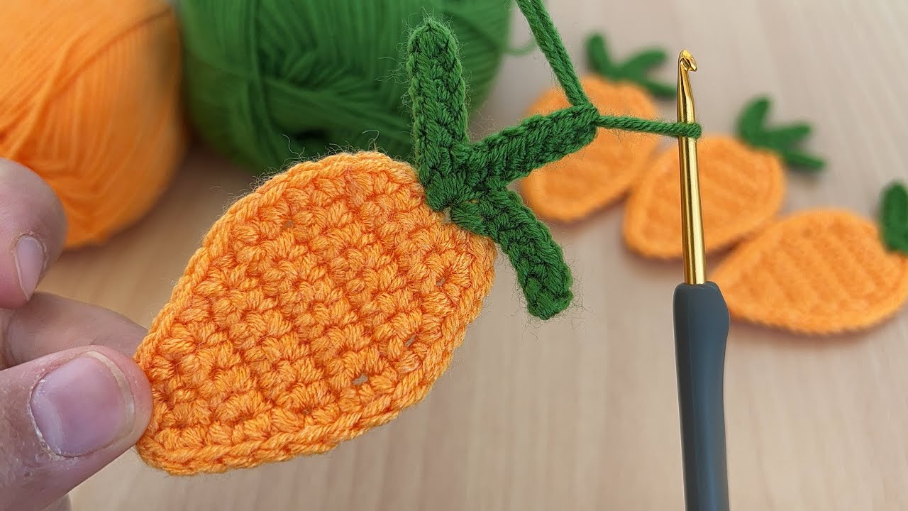 👌🏻💯very sweet carrot making🥕 / toy carrot🥕 / knitted carrot🥕 / amigurumi carrot🥕