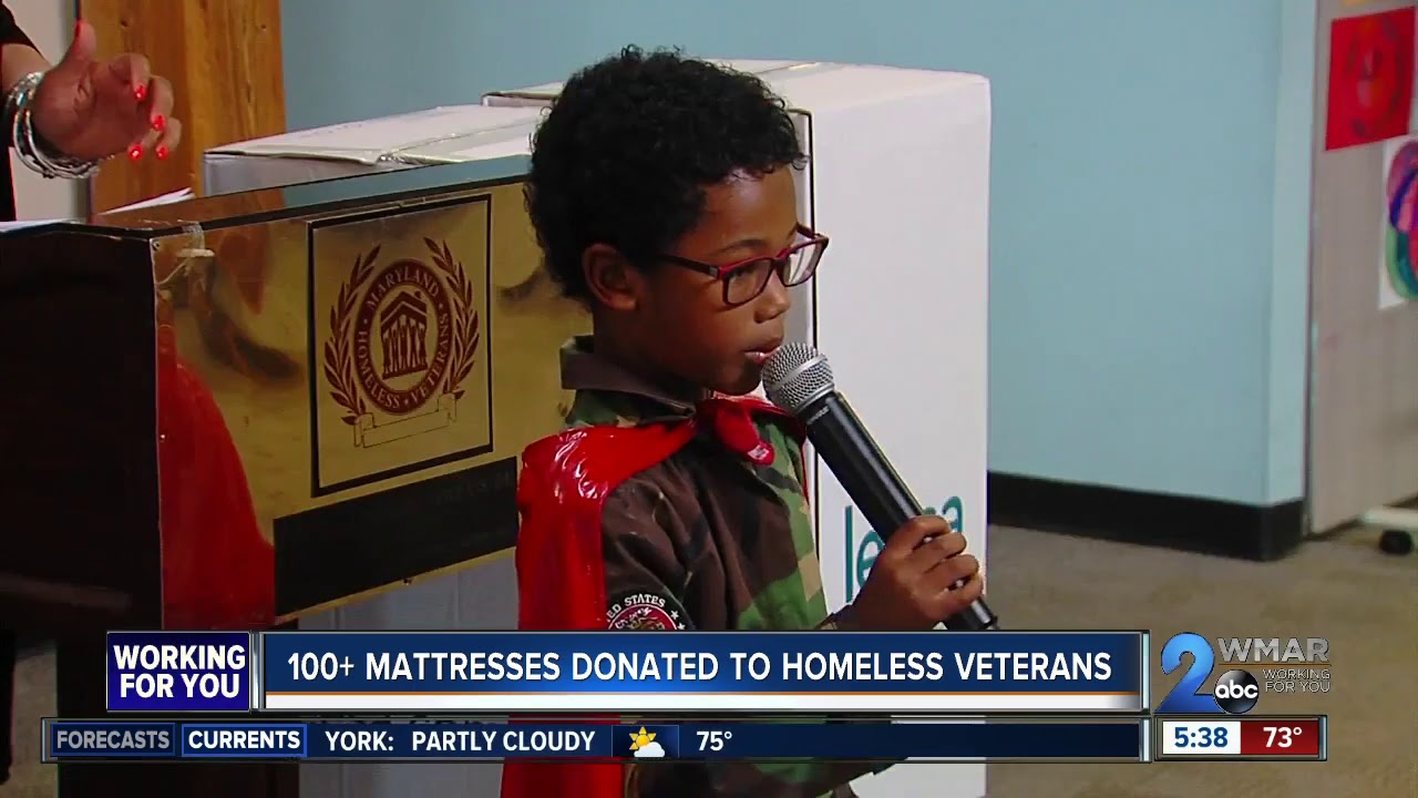 100+ mattresses donated to homeless veterans