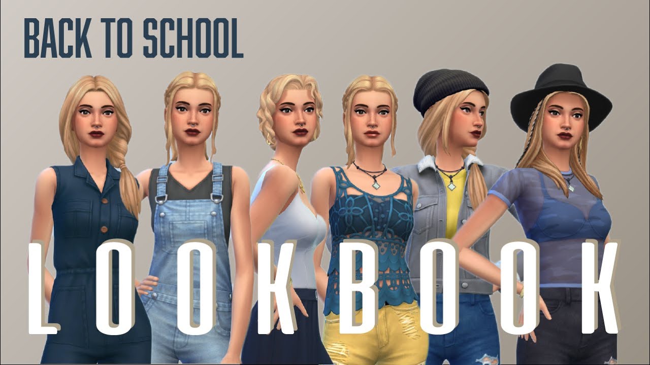 The Sims 4 / Lookbook / Back To School / NO CC