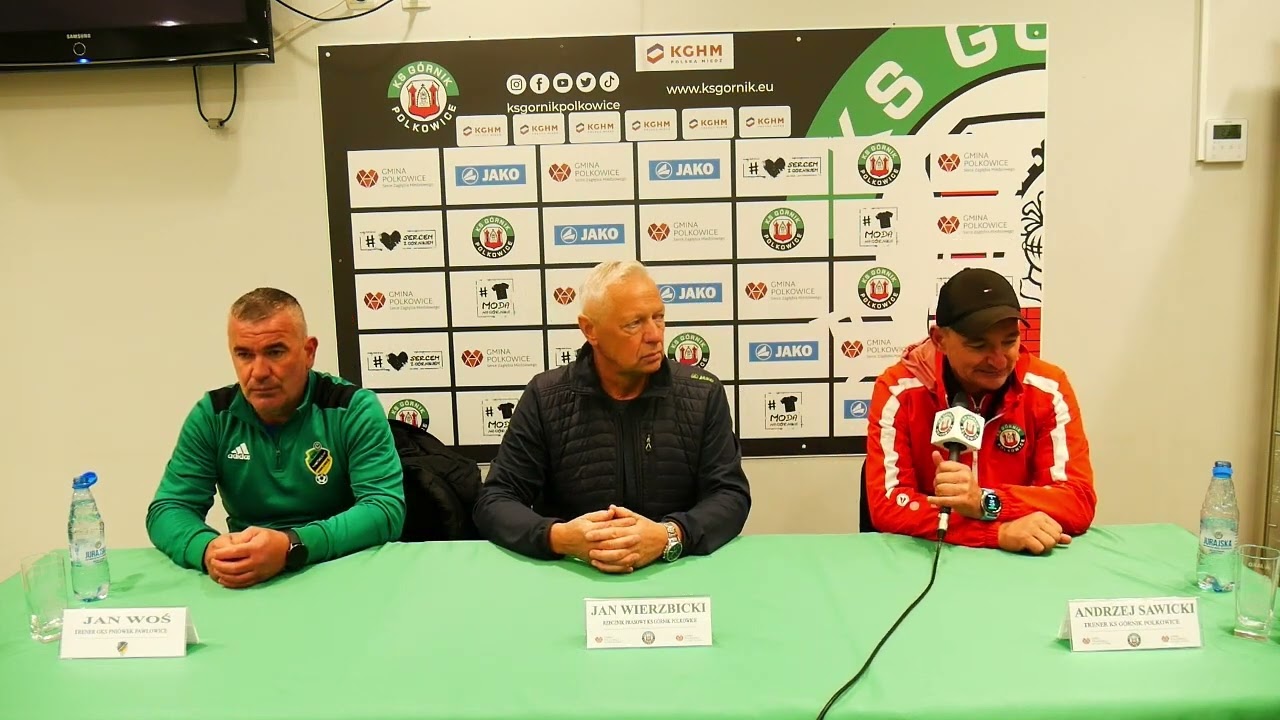 Konferencja prasowa po meczu Górnik Polkowice vs Pniówek Pawłowice
