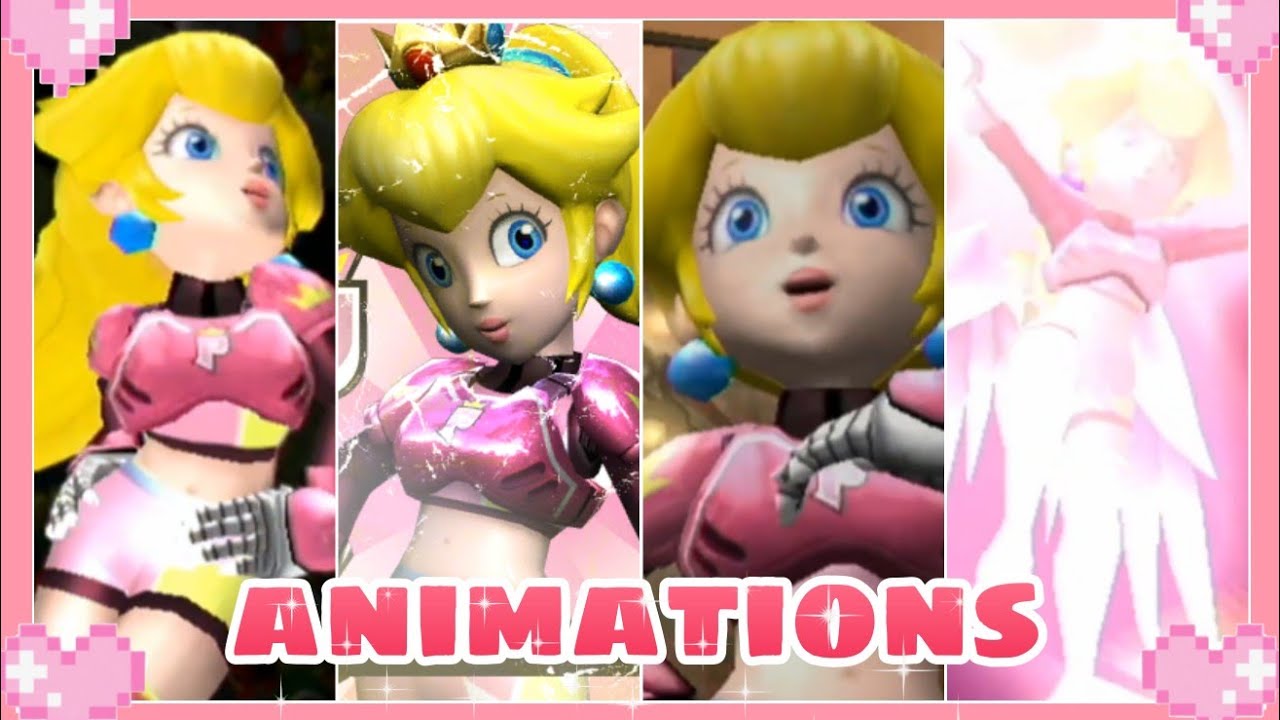 🌸 Mario Strikers charge - Peach Animations 🌸