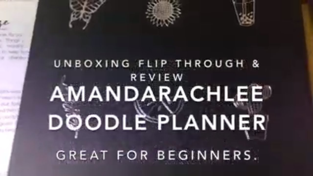 AmandaRachLee Doodle Planner Unboxing Flip Through & Review.  #AmandaRachLeePlanner
