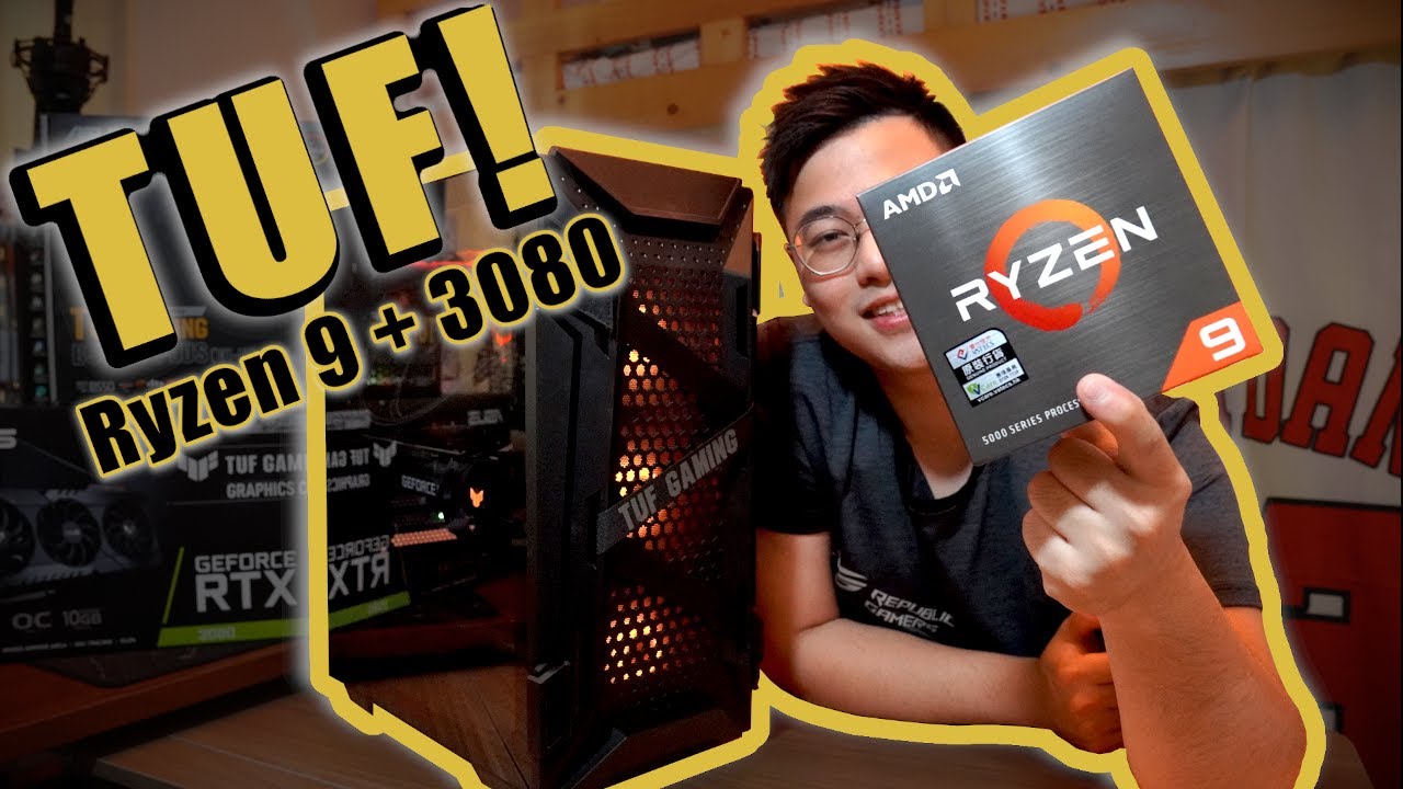 18000元的Ryzen 9 5900X和3080 TUF打機電腦！！//華碩TUF GAMING全家桶//含砌機﹑遊戲效能﹑散熱測試 【TechiCardia】(繁體中文字幕)