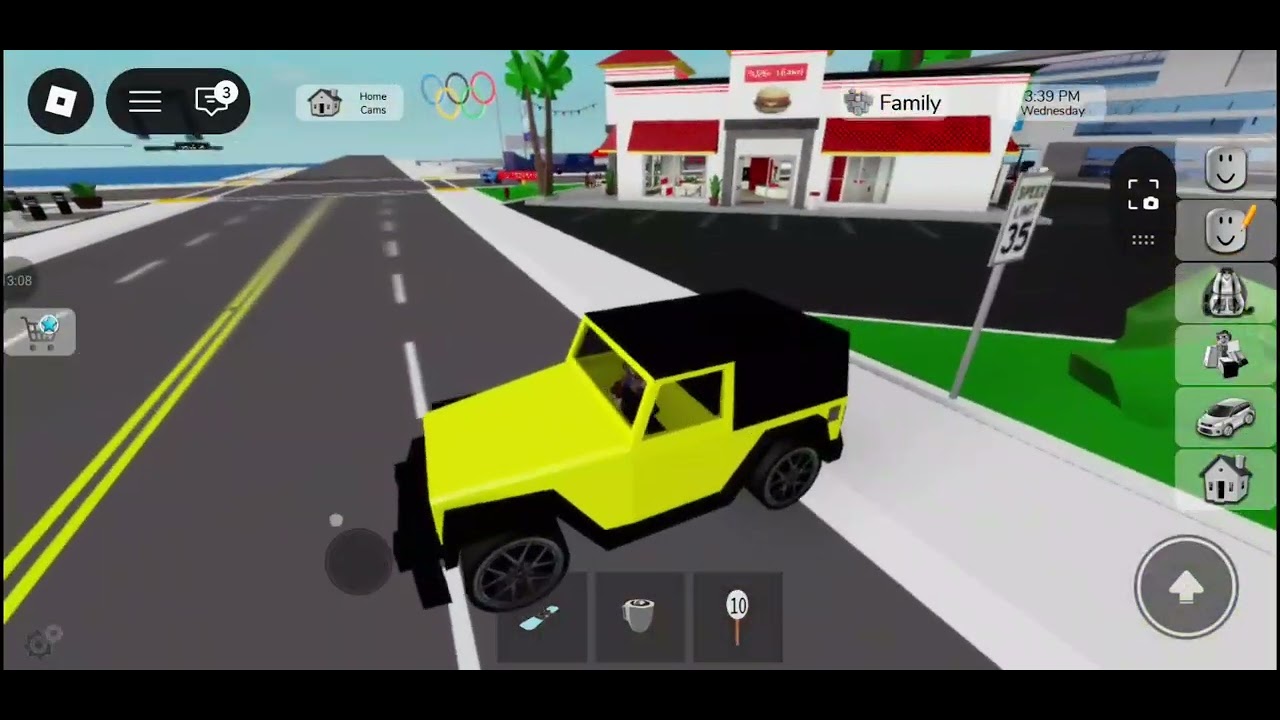 Ik speel Brookhaven met de update (ik krijg een stalker...)