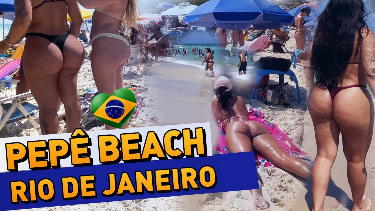 BEACH WALK, Rio de Janeiro - PRAIA DO PEPÊ in Hot Holiday [ 4K 60 FPS ]