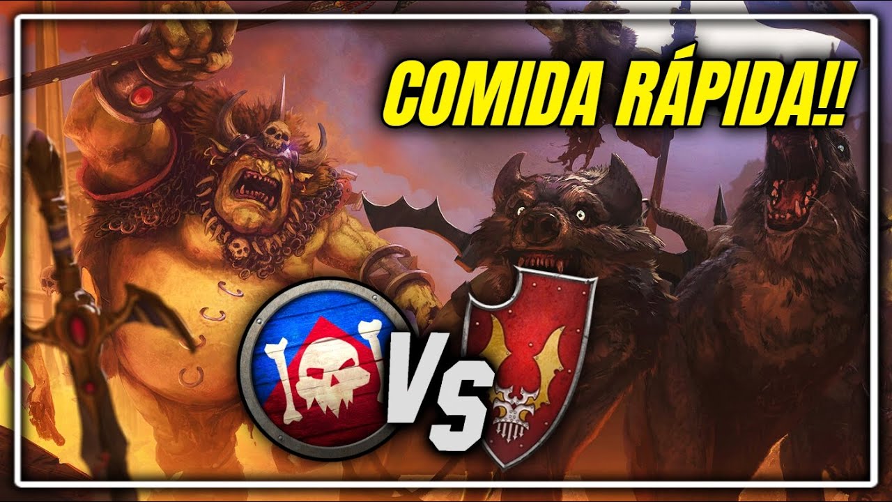 ⚔️¡Comida Rápida!⚔️ PIELESVERDE (Grom) vs CAOS (RANKED CONQUISTA) Total War Warhammer 3