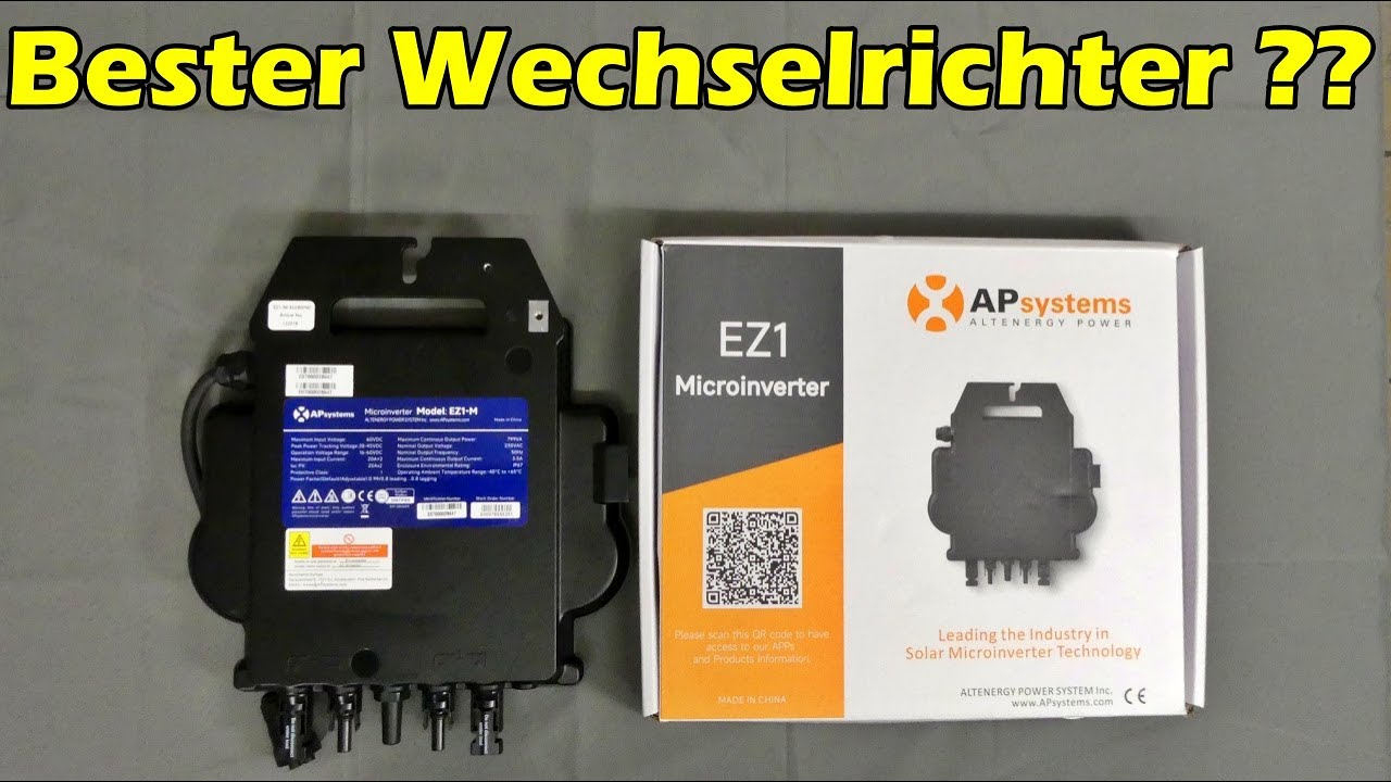 Bester Wechselrichter für Balkonkraftwerk AP Systems EZ1 - M