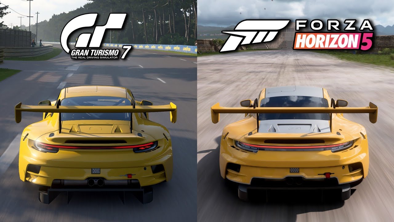 Gran Turismo 7 vs Forza Horizon 5 - Porsche 911 GT3 R (992) Sound Comparison