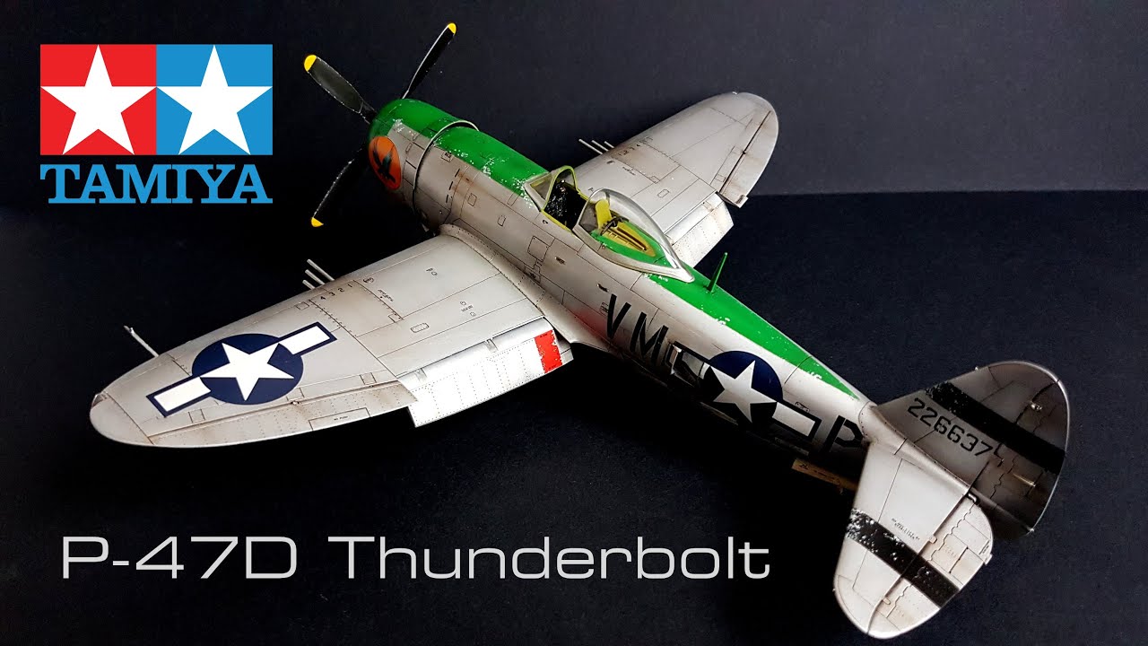 P-47D Thunderbolt 1/48 Tamiya FULL BUILD VIDEO with additional scratch build.