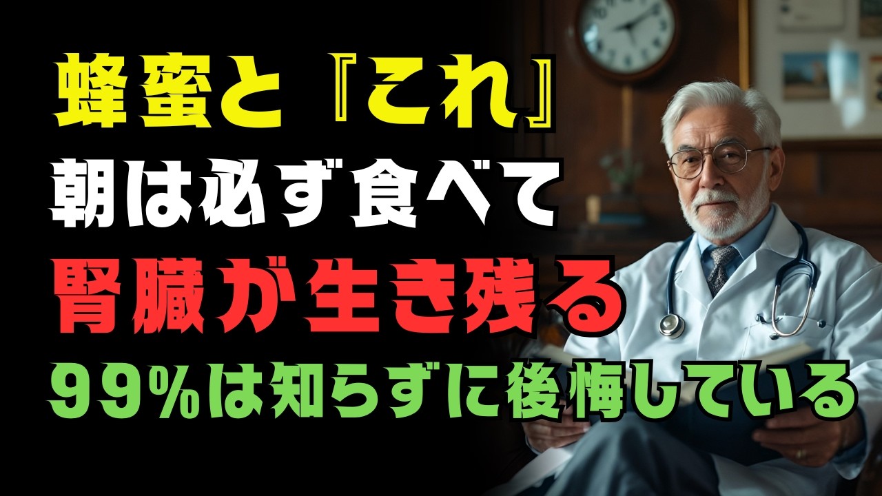 腎臓が気になる方へ 朝の蜂蜜の飲み方を見直すだけ｜むくみ・夜間尿・疲れやすさ対策を医師が解説