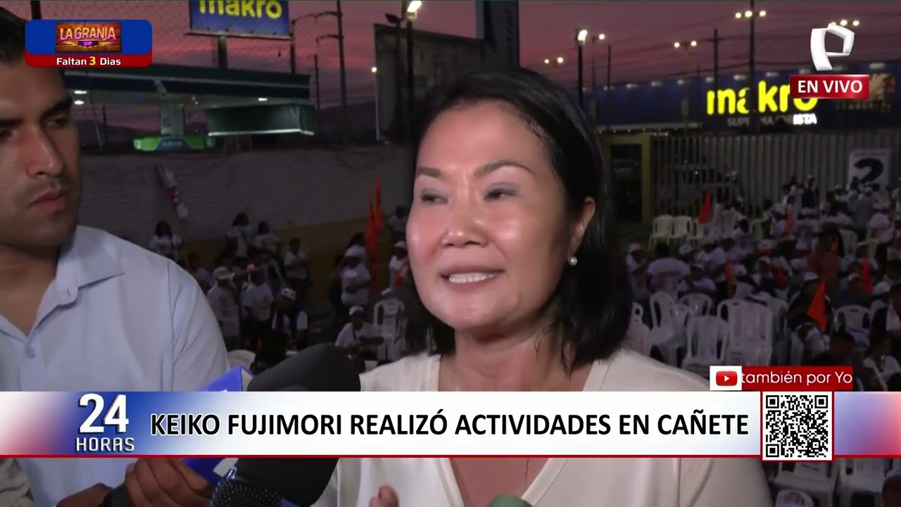 Keiko Fujimori realizó actividades en Cañete