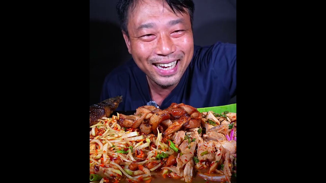 Spicy village food challenge,mutton fry, chicken mix vegetable ‎⁨@chachachini-b8e⁩ rice extra sala