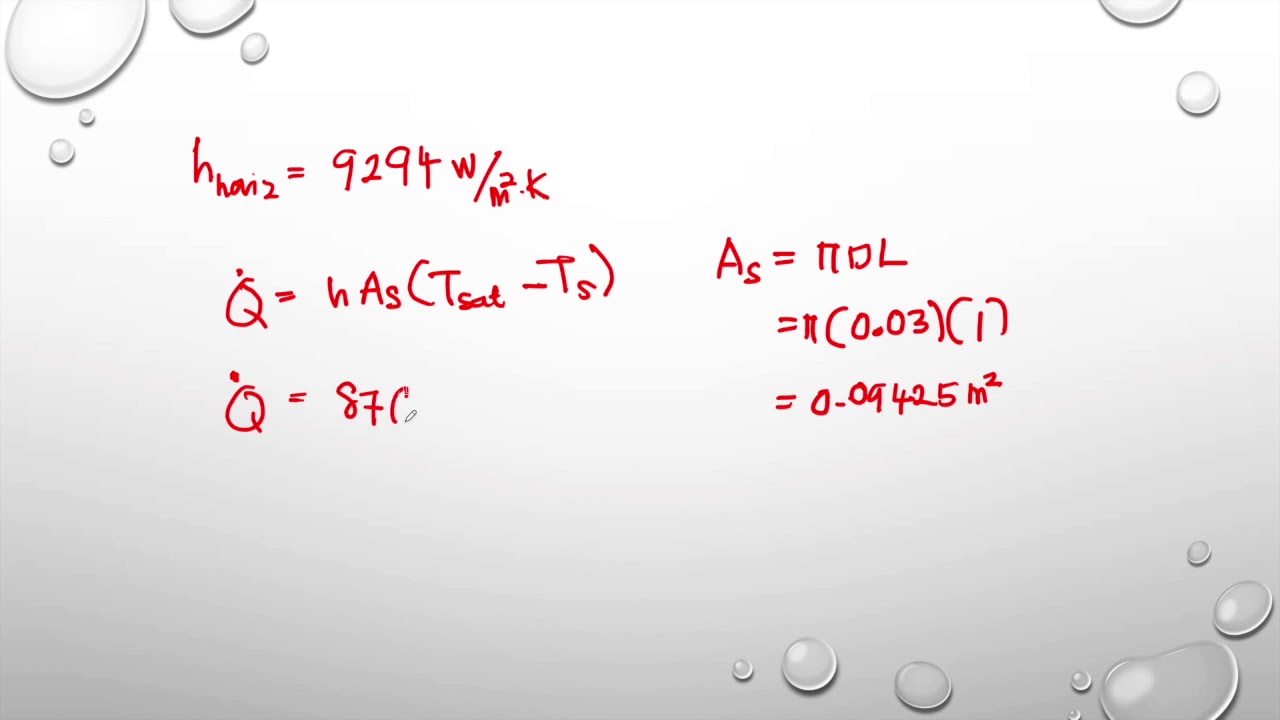 Example 18 Condensation of Steam on Horizontal Tubes