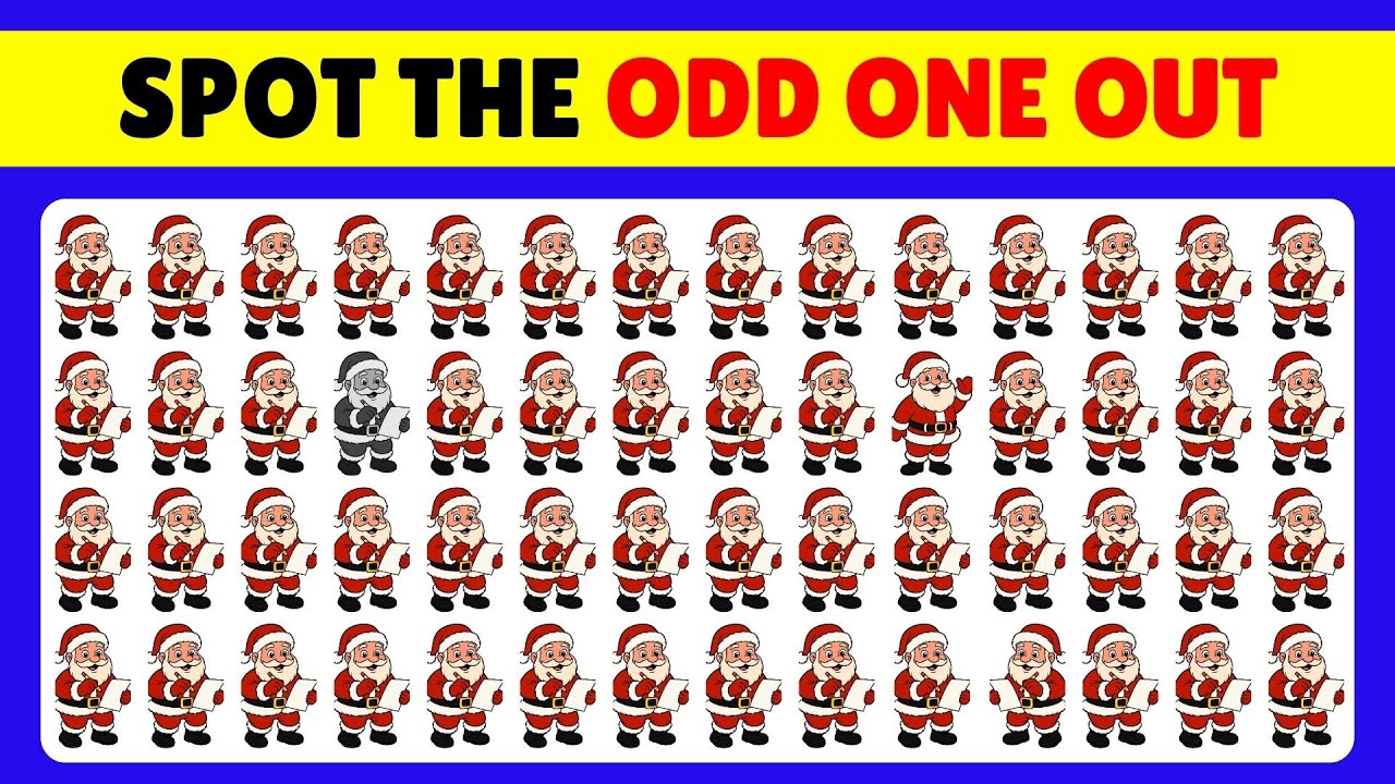 Odd One Out Christmas Edition 🎅🎁 | Can You Spot It? | Odd One Out Emoji Quiz