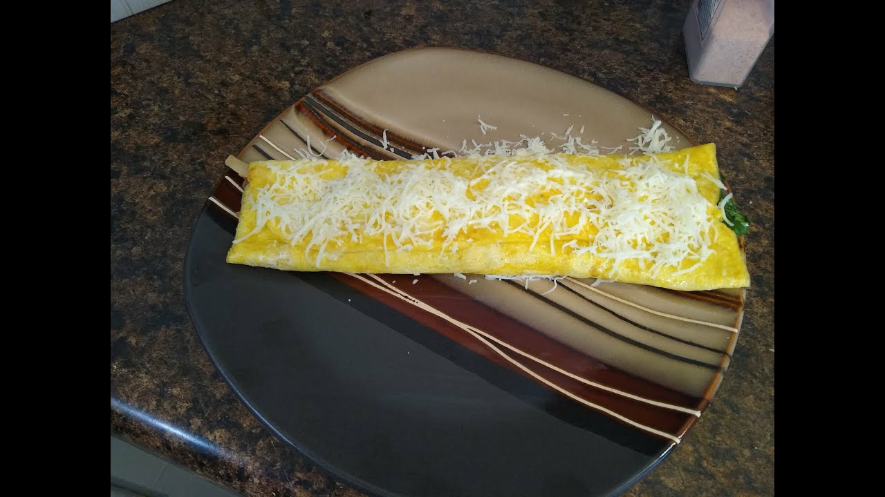 OMELET DE ESPINACAS CON QUESO 